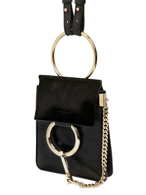 chloe c mini bag black|chloe small faye bag.